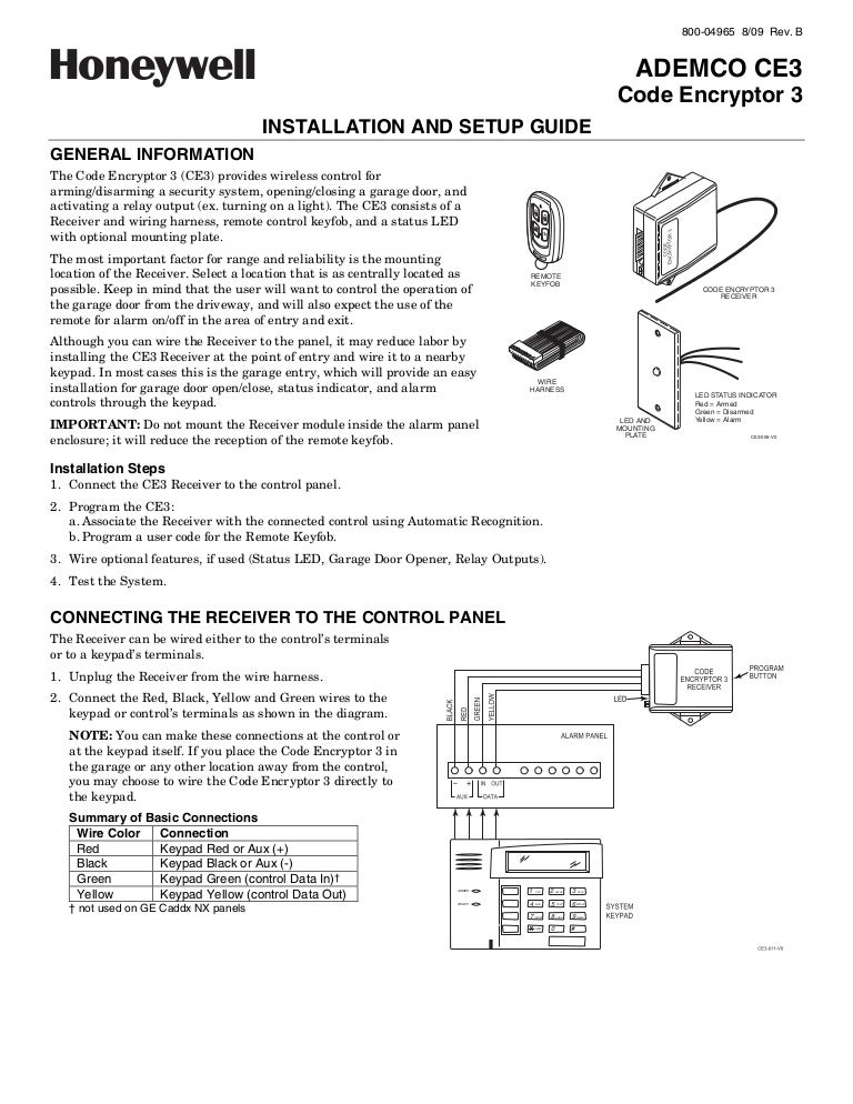main control unit 2x remotes instructions wiring diagram wiring main control unit 2x remotes instructions wiring diagram wiringhoneywell ce3 install guidemain control unit 2x remotes